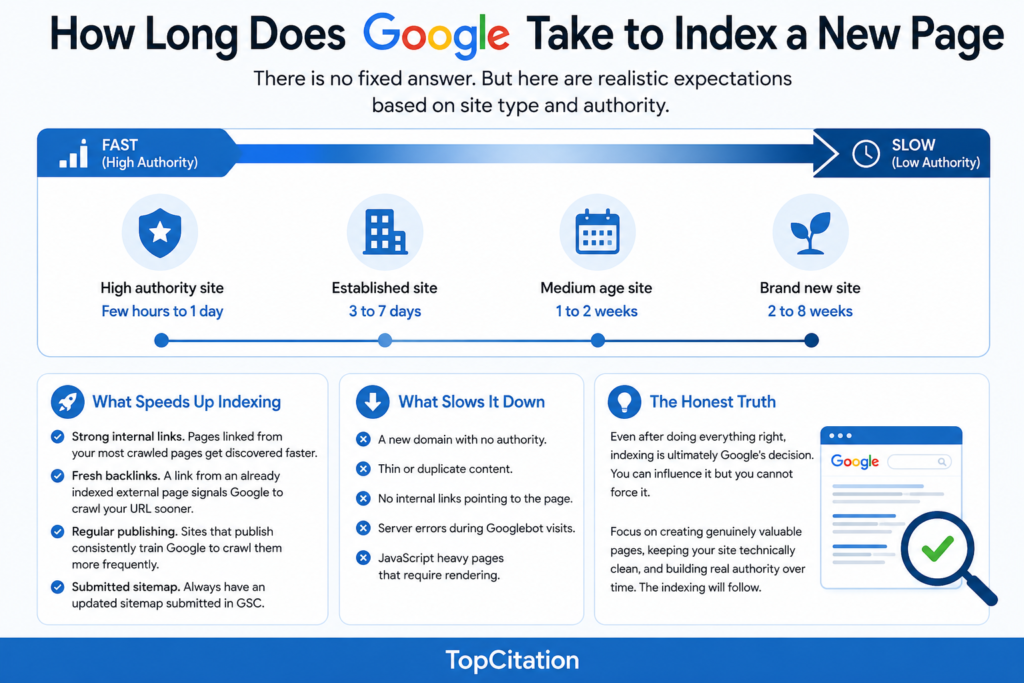 How Long Does Google Take to Index a New Page